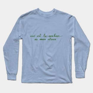 Color of my Dreams Surrealism Minimalist Long Sleeve T-Shirt